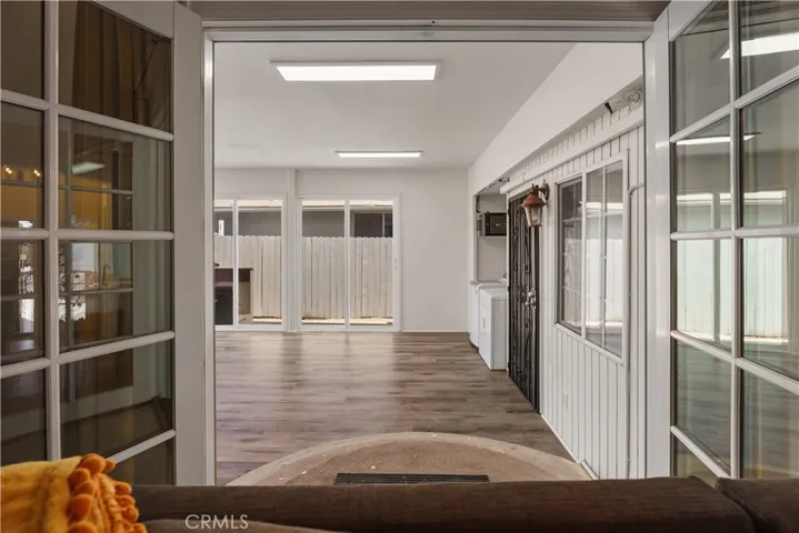 looking at sun-room from main house living room