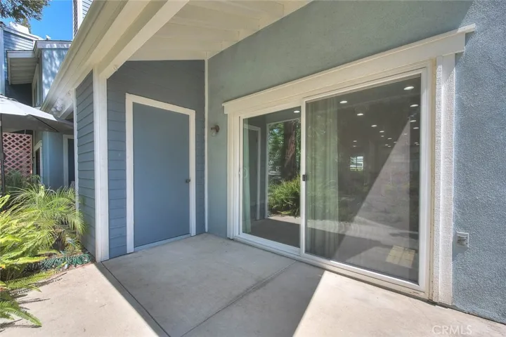 Back Patio with additional storage closet