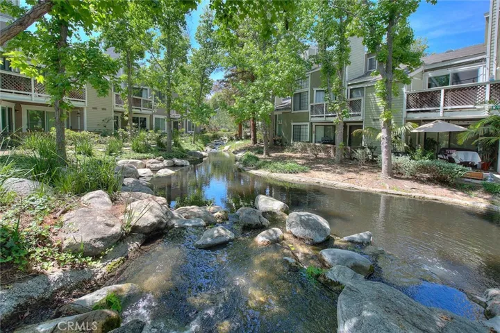 Beautiful grounds with meandering streams