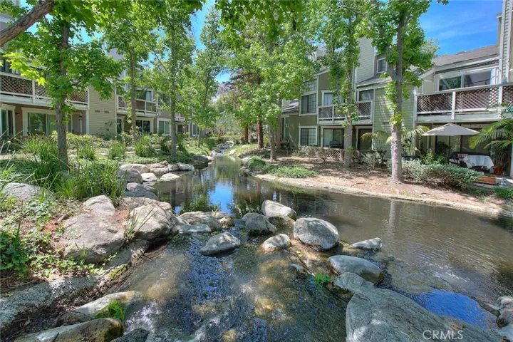 Beautiful grounds with meandering streams