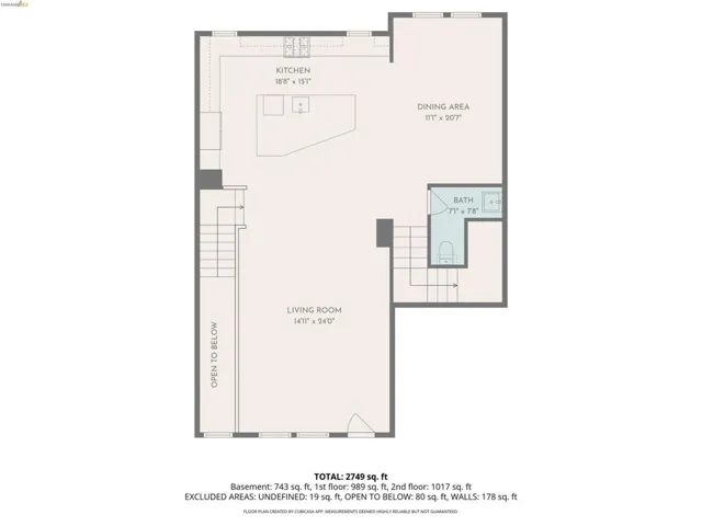 View of home floor plan