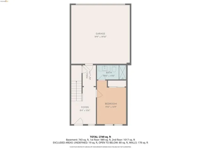 View of floor plan / room layout