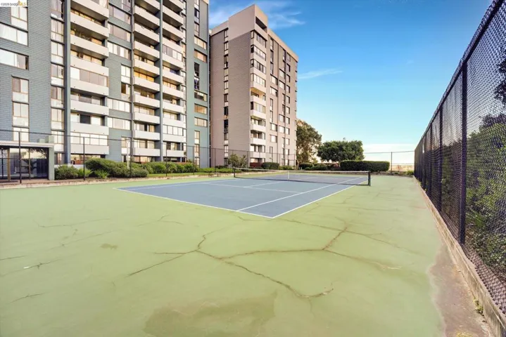 View of tennis court