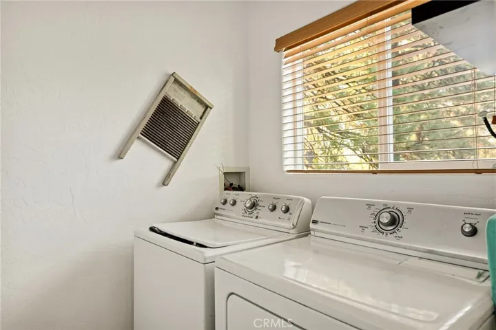 Laundry on main floor off of kitchen.