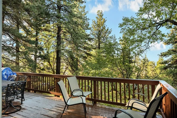 Back deck off of main floor.