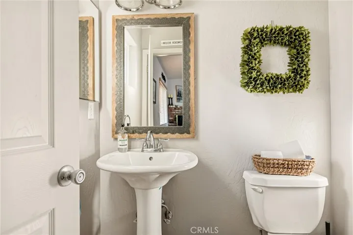 Main floor half bathroom.