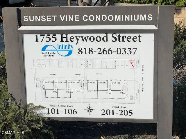Sunset Vine Entry Sign