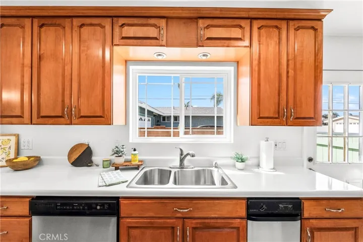 The kitchen is beautiful, and functional, bright and cheerful.
