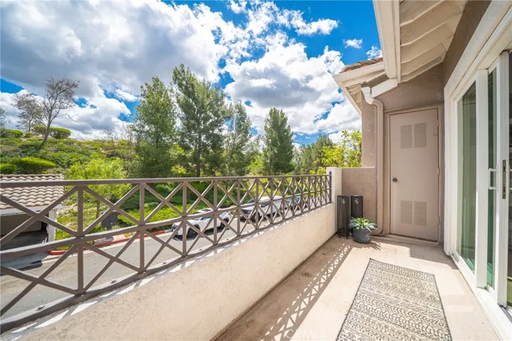 Balcony south-facing