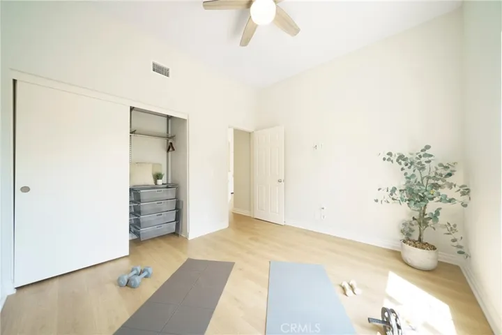 Secondary bedroom closet