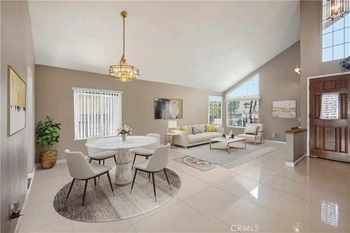 Virtually Staged - Front living room/ dining room