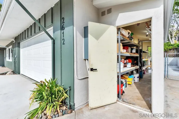 5' x 19" Storage area with plugs and lighting