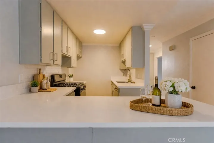 Virtually staged kitchen