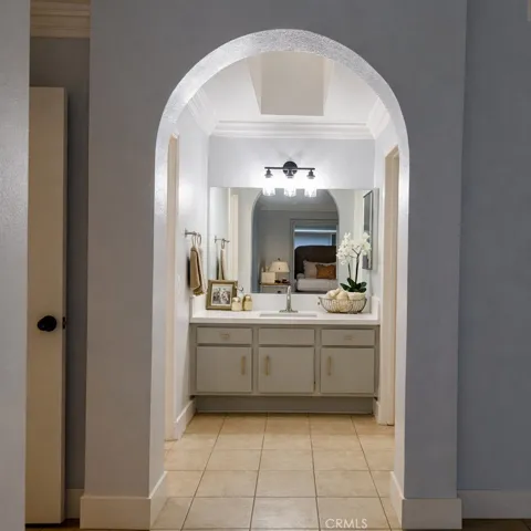 Virtually staged Primary Bath