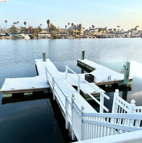 gated ramp to boat dock