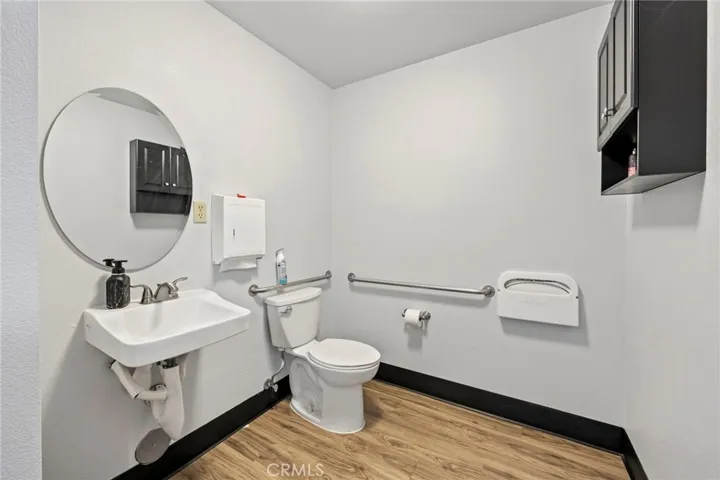 Restroom on ground level floor