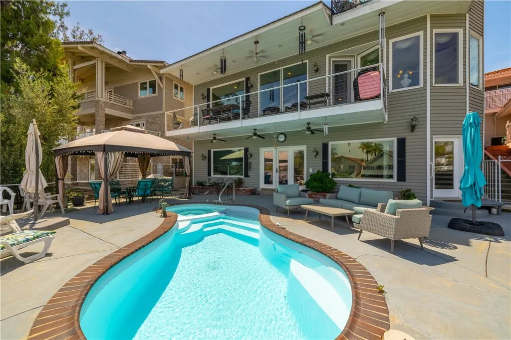 Pool and backside of the home