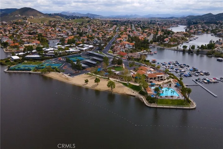 Aerial photo of the Lodge.