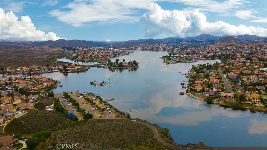 Aerial view of the main lake