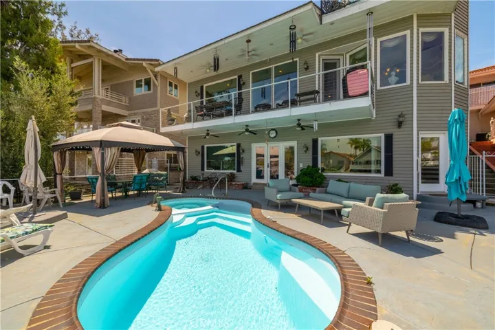 Pool and backside of the home