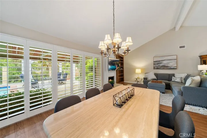 View of the backyard from the formal areas.