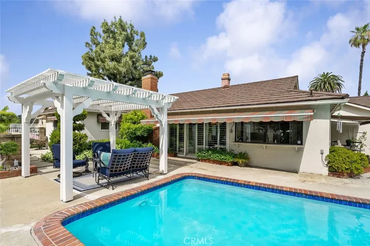 Sunny days to enjoy whether sitting underneath the pergola while dining al fresco or splashing about in the newly plastered pool.