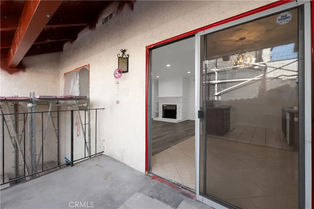 SLIDING GLASS DOOR, OFF THE DINING ROOM, LEADS OUT TO A SPACIOUS PRIVATE PATIO  {UPGRADES AND RENOVATIONS IN PROGRESS)