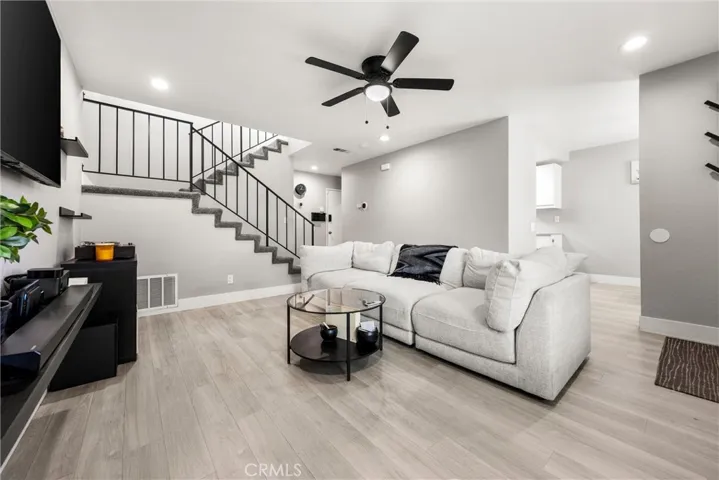 Living room to kitchen