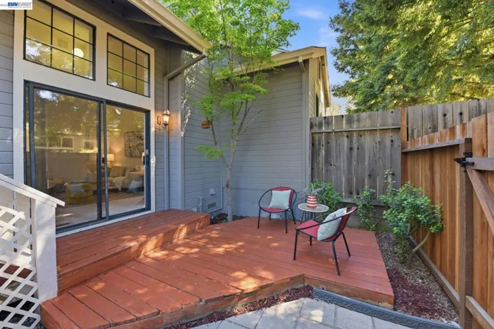 Backyard with Wood Deck