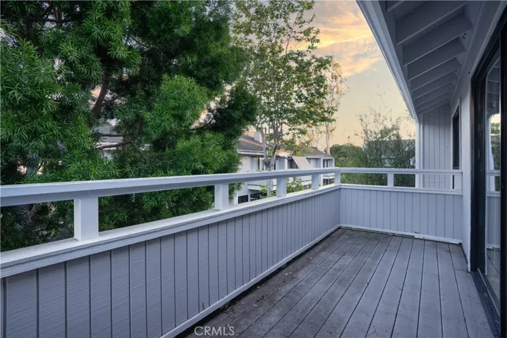 Private balcony off the primary bedroom