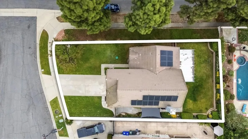 Arial view of lot with trampoline edited out