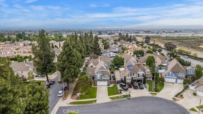 Arial view South facing