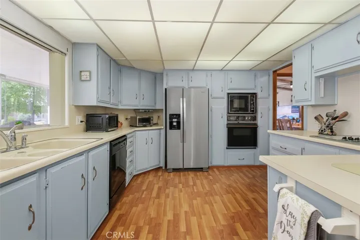 Kitchen is bright, open and airy