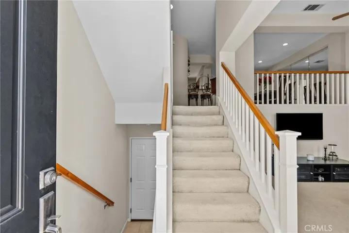 front door entry to living room