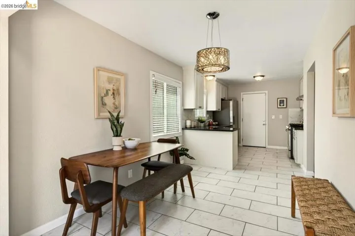 Dining space featuring baseboards