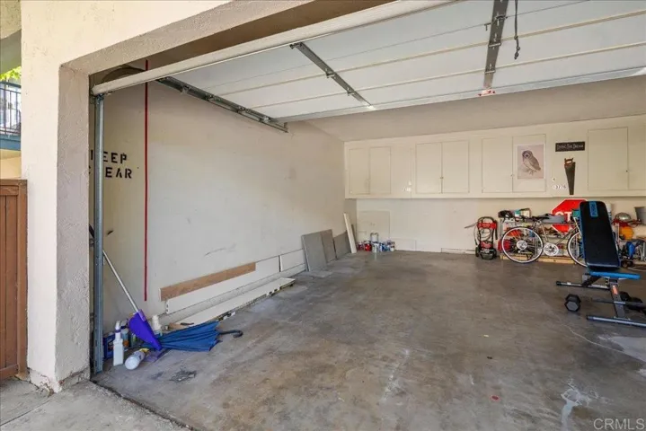 Shared garage and storage.