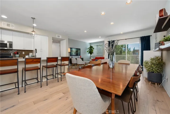 Dining area and counter island
