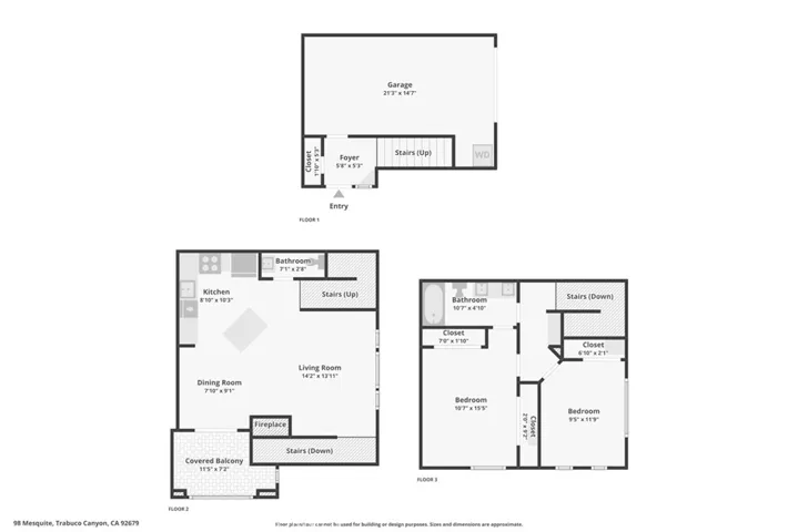 Floor Plan - 98 Mesquite, Trabuco Canyon , Ca  92679