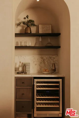 Wine Refrigerator and Dry Bar