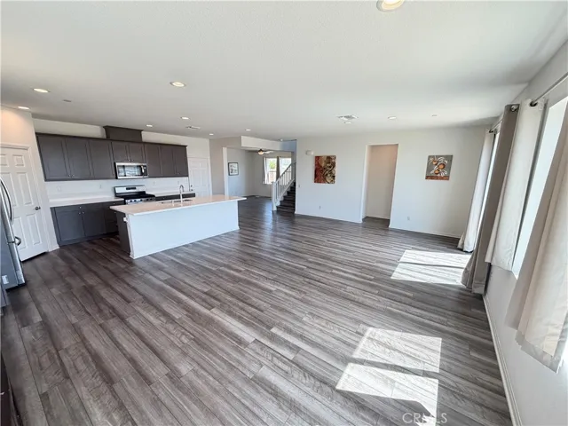Open concept kitchen & Living Area.