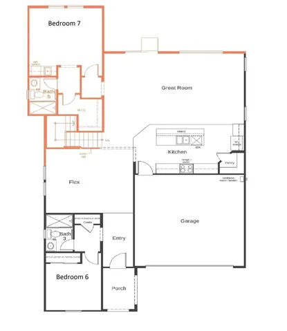 Floor plan downstairs