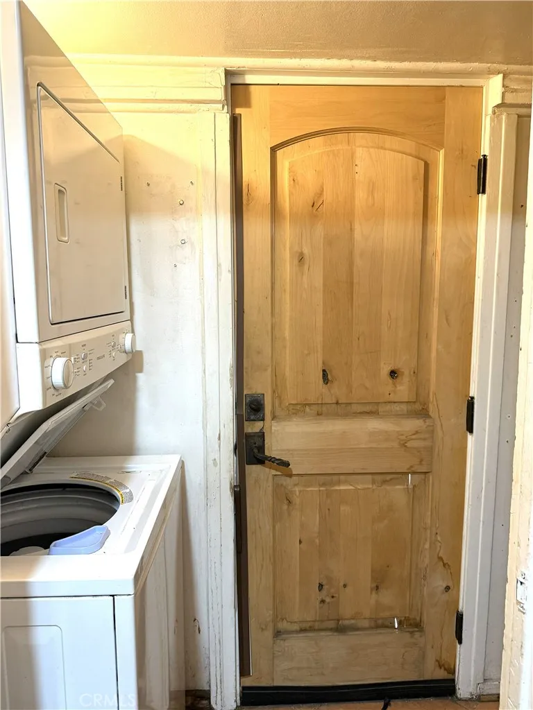 Laundry inside on way to back door