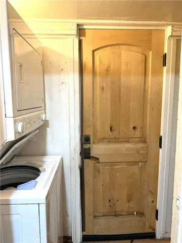 Laundry inside on way to back door