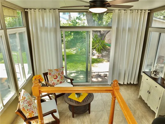 Sunroom is full of natural light and green views!