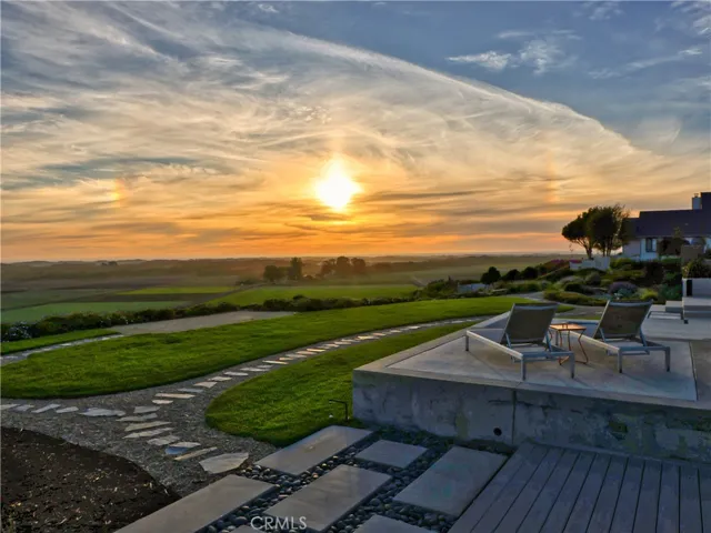 Sunset view over the ocean