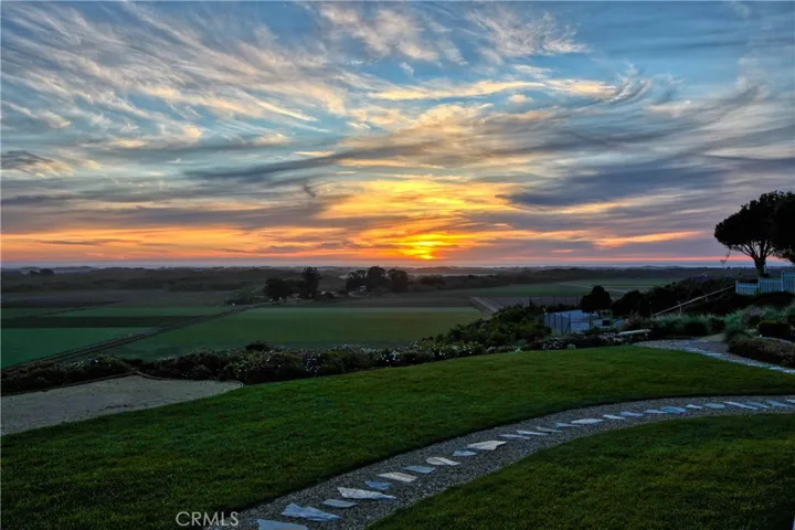 Sunset view over the ocean