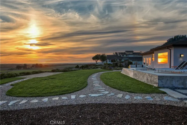 Sunset view over the ocean