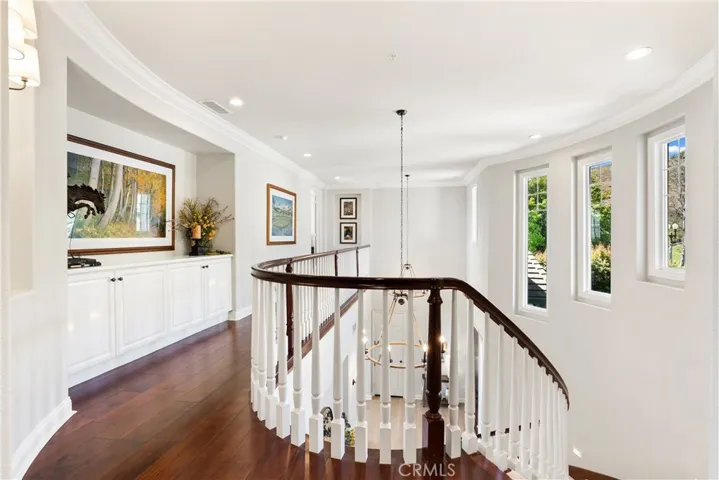 Light filled upper-level landing