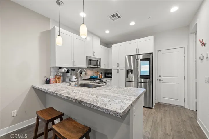 Kitchen to adjacent dining room