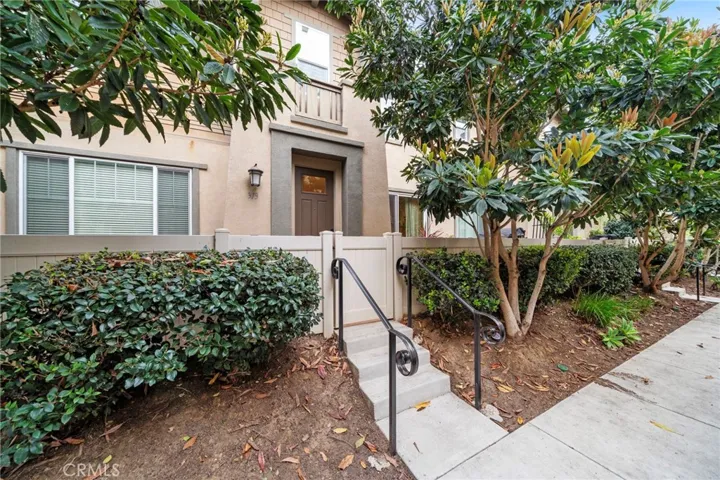 Sidewalk to front patio